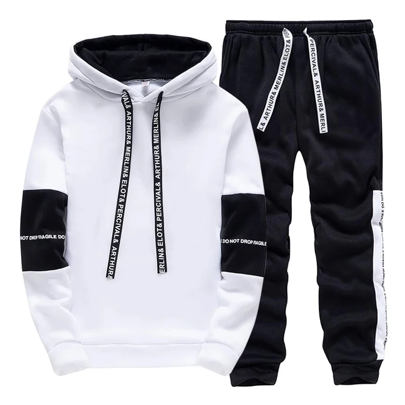 Men'S Fashion Pants - Tracksuit for Man Casual Hooded Sweatshirts