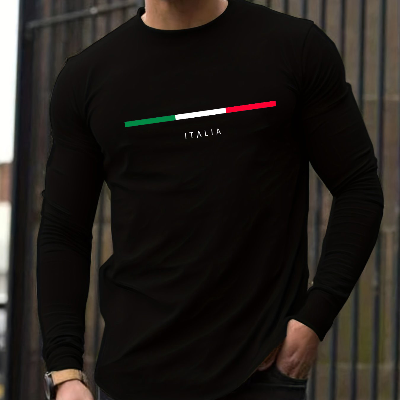 Mens Fashion Casual - 100% pure cotton men's long sleeved