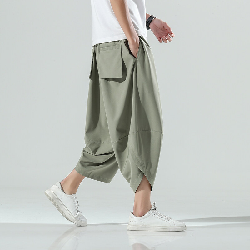 Men'S Fashion Pants 2025 - 2025 Summer Men Chinese Style Harem