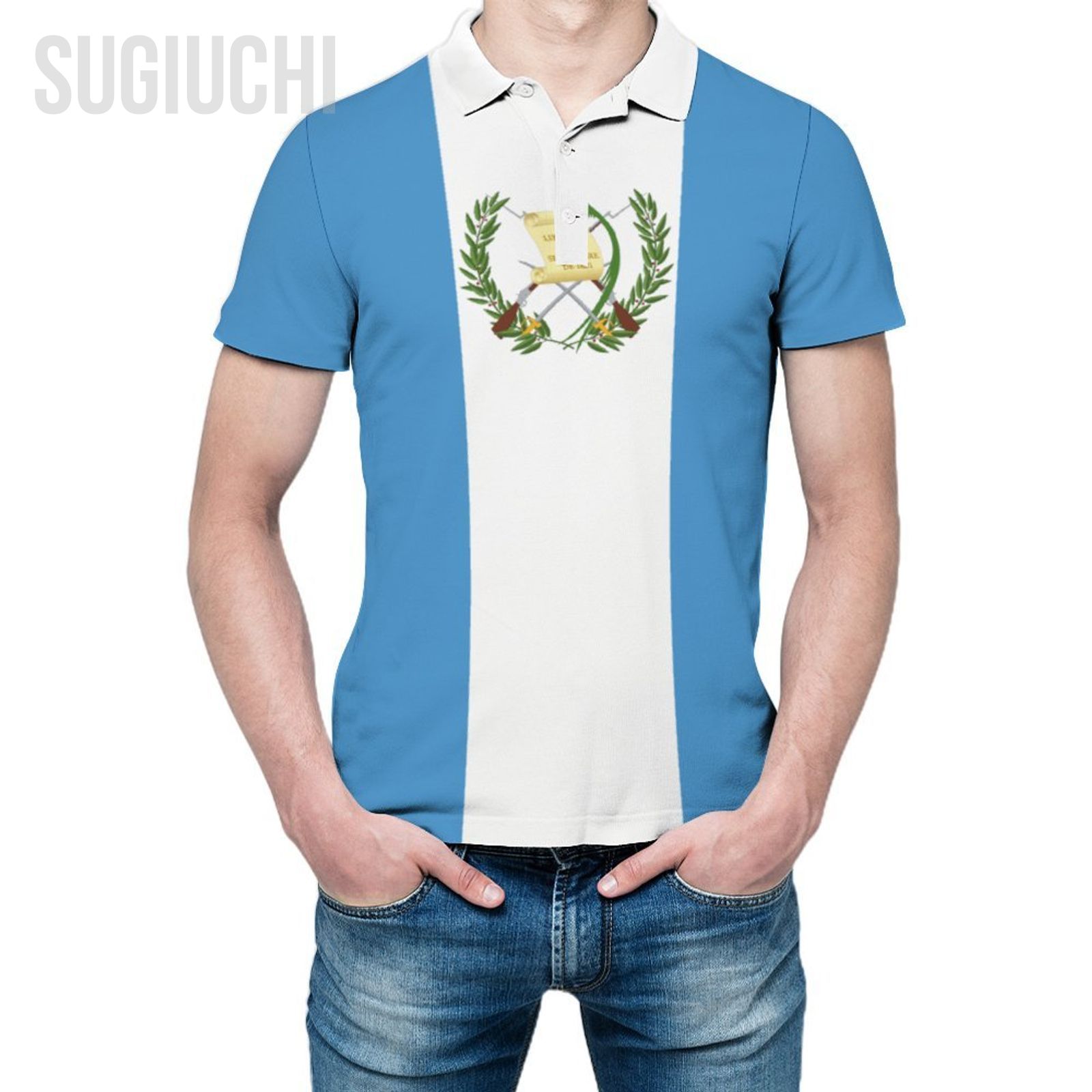 Men'S Fashion Guatemala - Unisex Polo Shirt Guatemala Flag 3D
