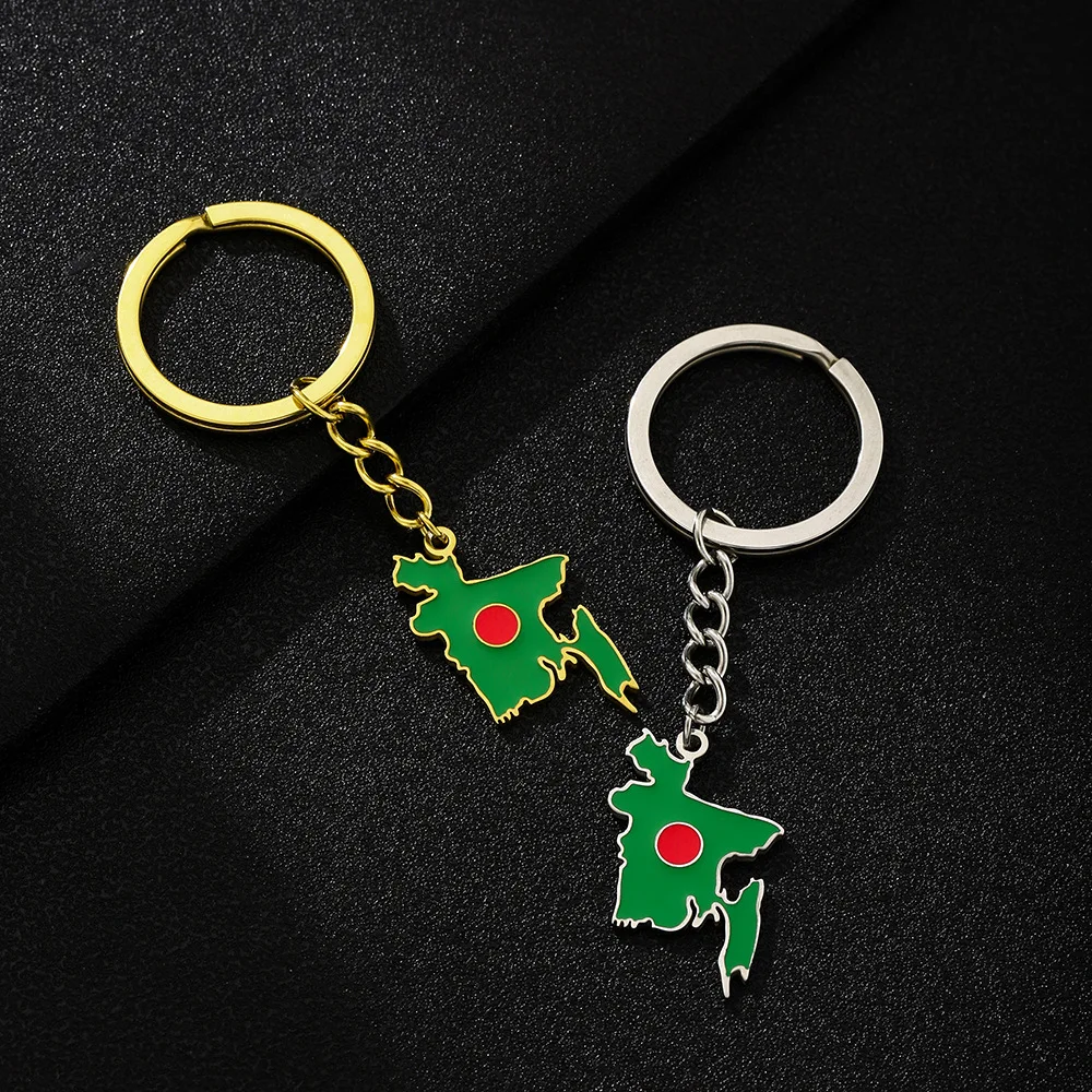 Amazon Men'S Fashion - Amazon hot-selling Bangladesh map flag keychain