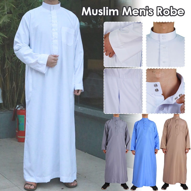 Dubai Men'S Fashion - Muslim Islamic Robes Clothing Men's Arab
