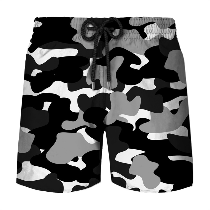 Mens Fashion Camo Pants - Classic Camouflage Board Shorts Men Fashion