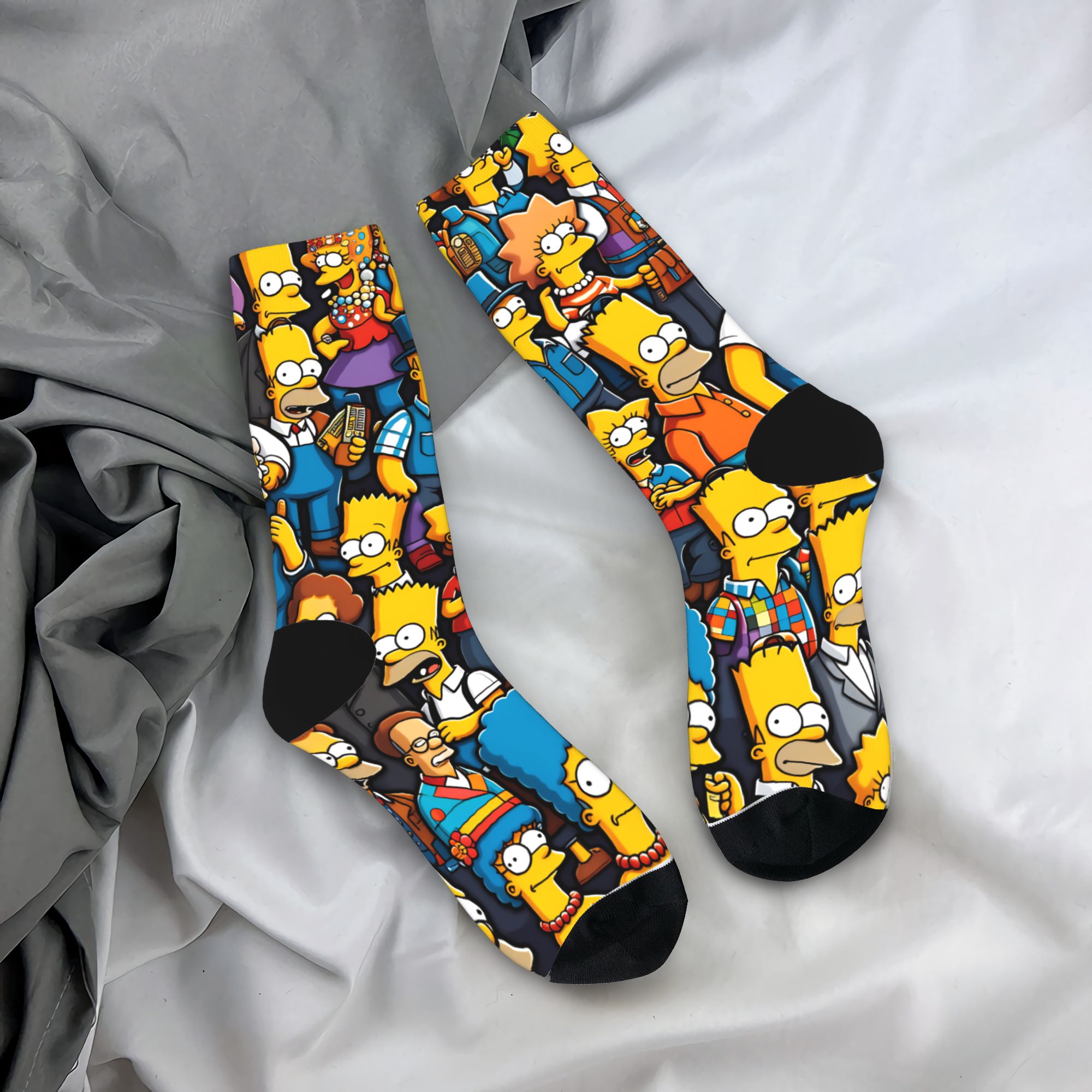 Men'S Fashion Youtube - Funny S-Simpsons Family Cartoon Characters Socks