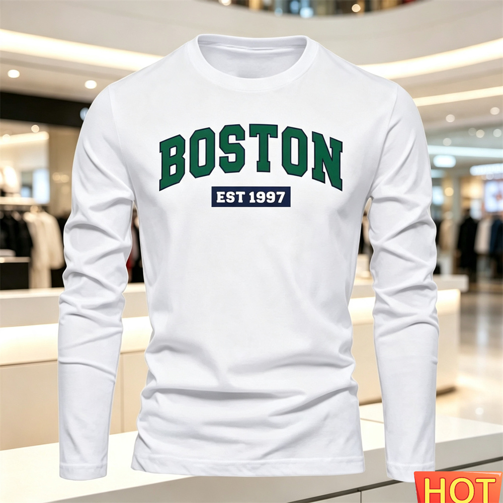 Men'S Fashion Essentials - Autumn Summer Men's long sleeved T-shirt
