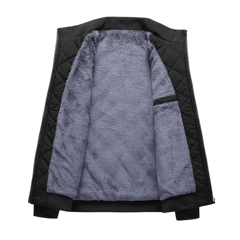 Men'S Fashion Light Jacket - Autumn Winter Bomber Jacket Men Diamond
