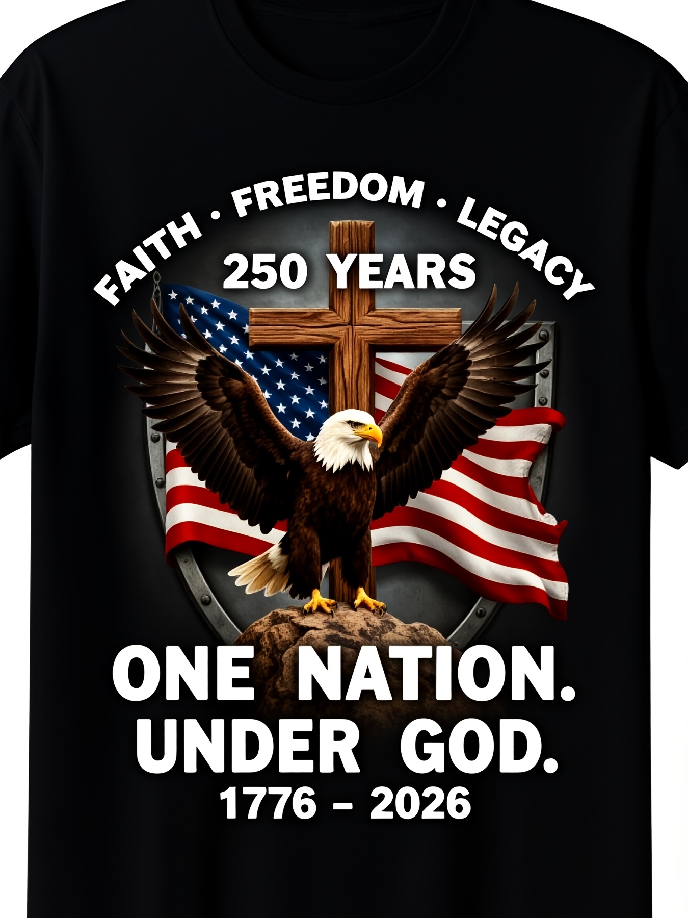 Men'S Fashion History - U.S. 250th Anniversary T-shirt: Celebrating Freedom
