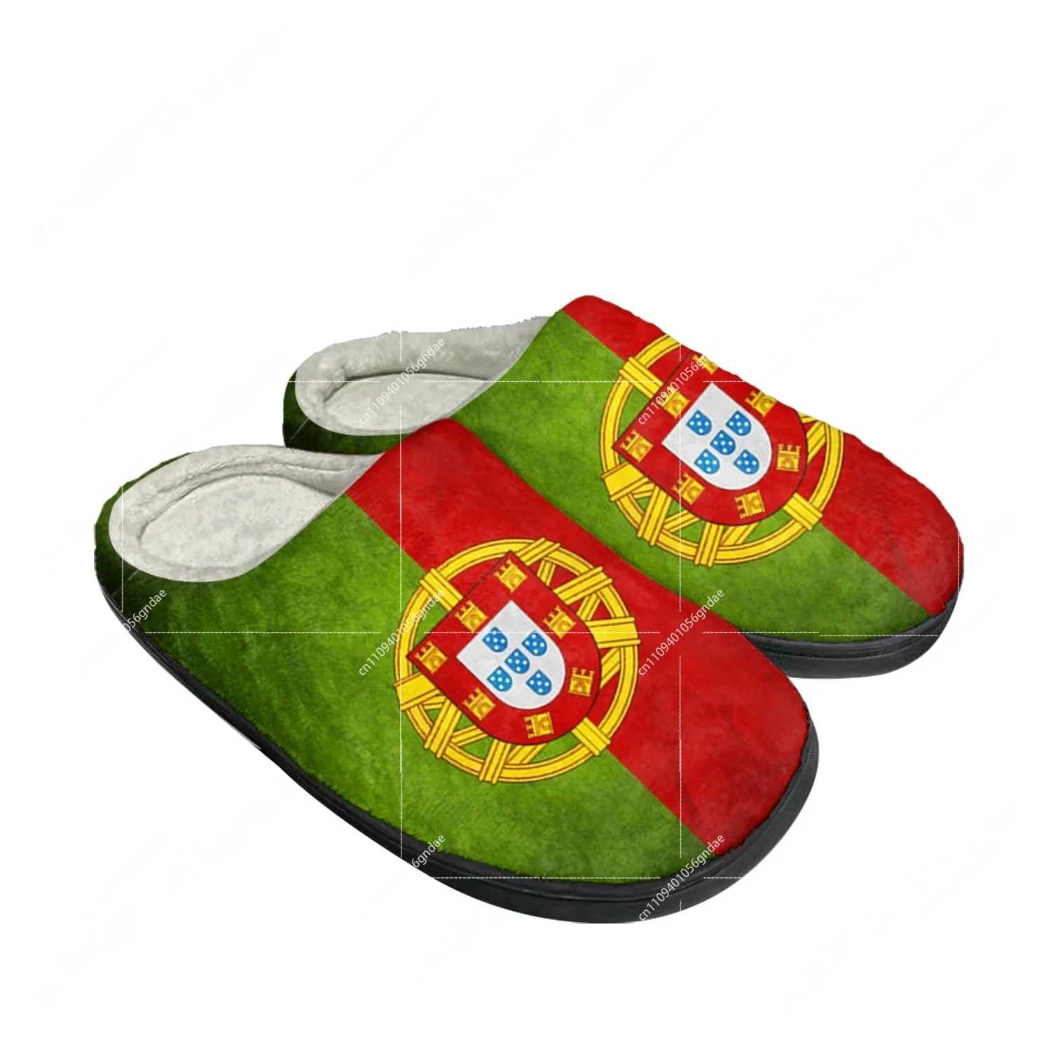 Men'S Fashion For 45 Years Old - Portugal Flag Home Cotton Custom Slippers