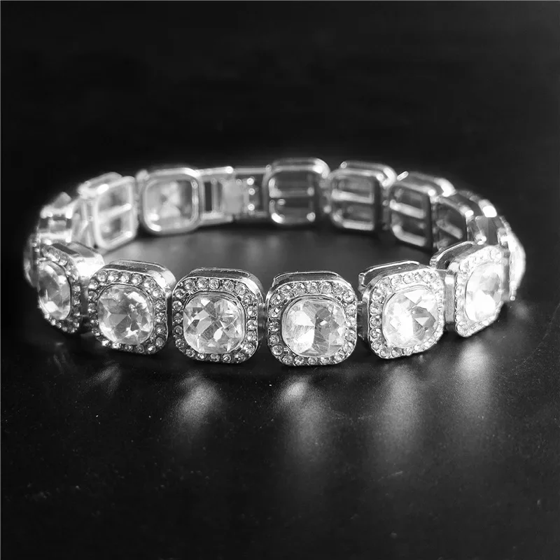 Men'S Fashion Over The Years - Silver Color Hip Hop Tennis Chain