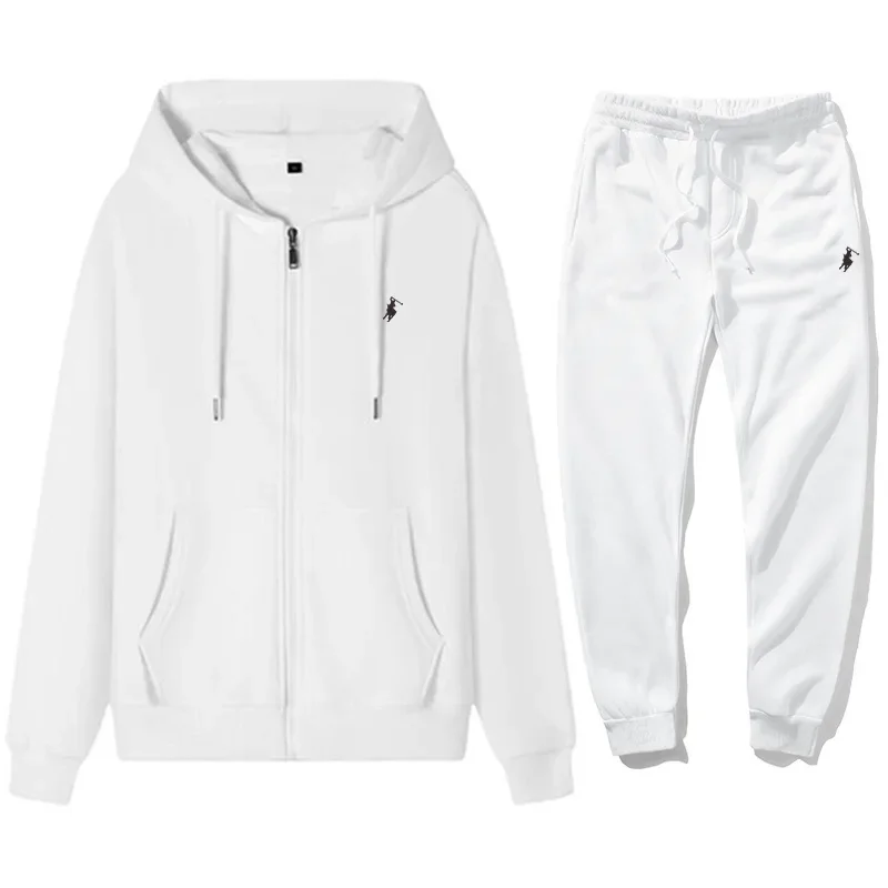 Mens Fashion Zip Up - 2026 Men's Classic Hoodie Sport Pants