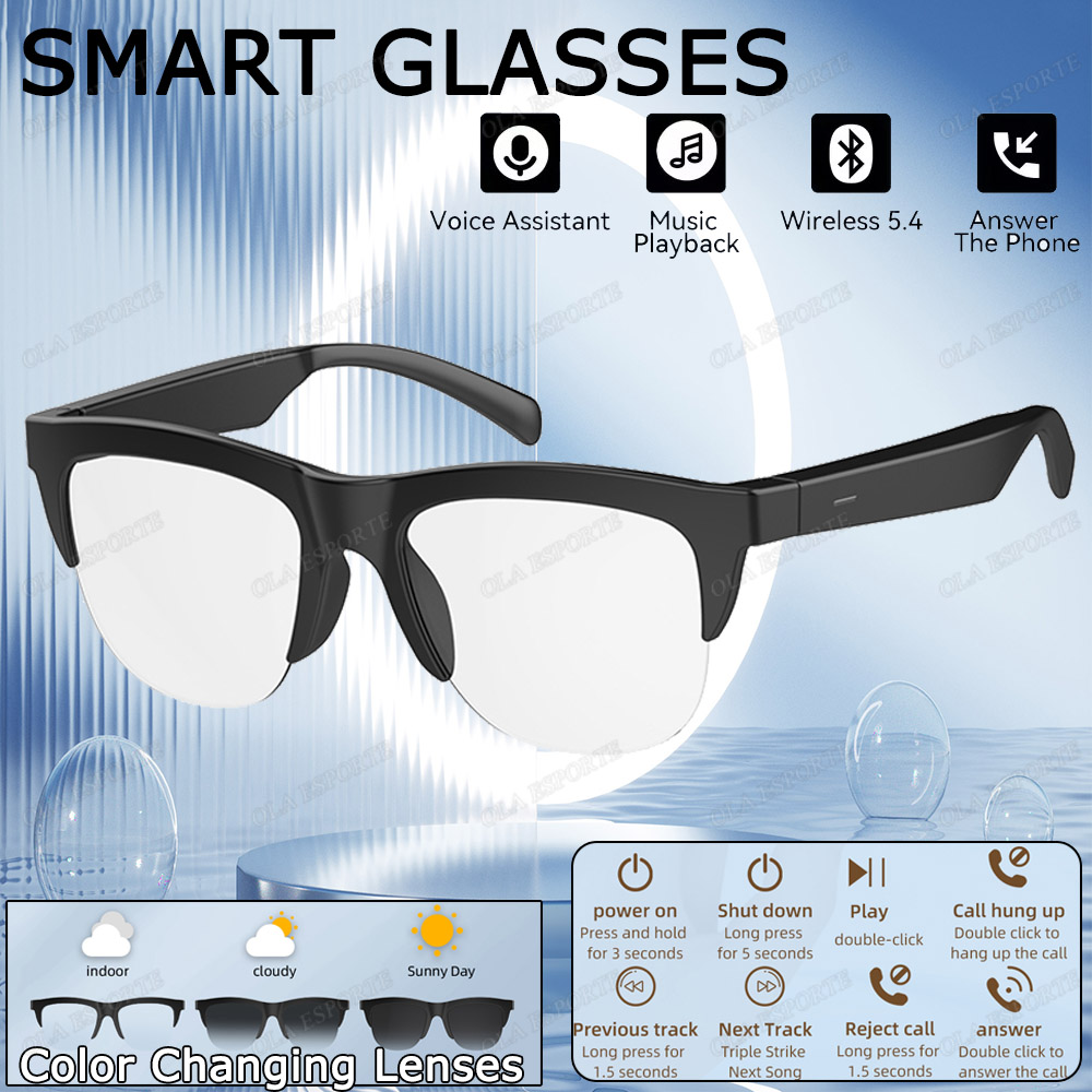 Men'S Fashion Glasses 2026 - 2026 Photosensitive Color Change Smart Glasses