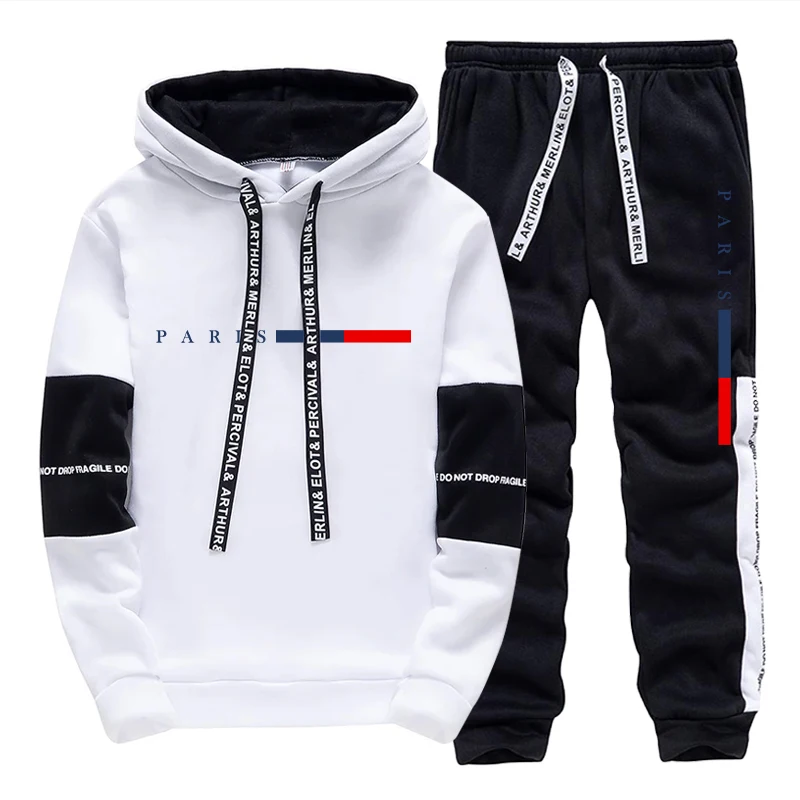Men'S Fashion Pants - Men's Set/Hoodie/Pants Paris Fashion Autumn Winter