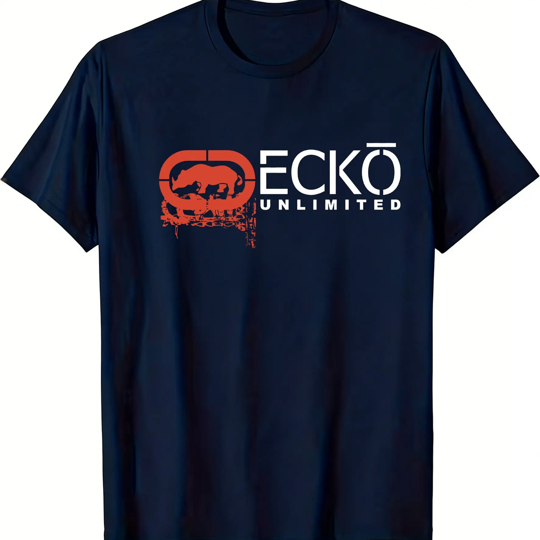 Mens Fashion Combination - Men Ecko Distressed Grunge Split Oval