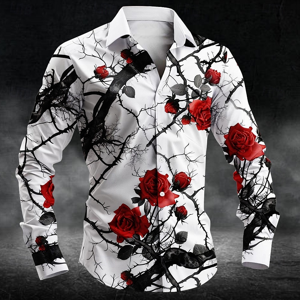 Mens Fashion Casual - Fashion plum blossom pattern 3d Print