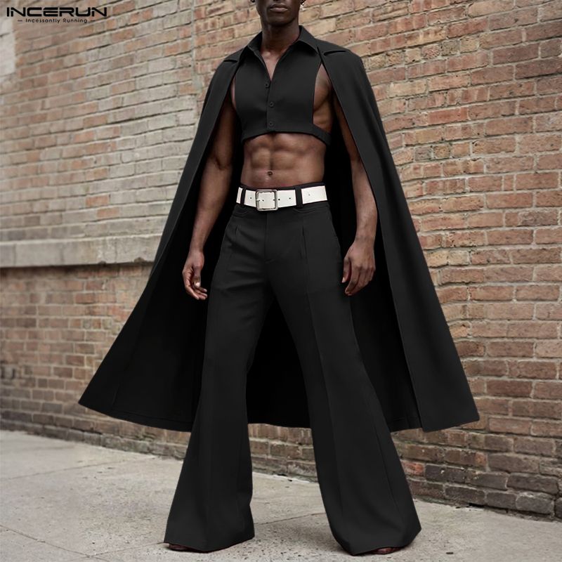 INCERUN Men Sets Solid Color L - огляд і ціна Men'S Fashion Pants