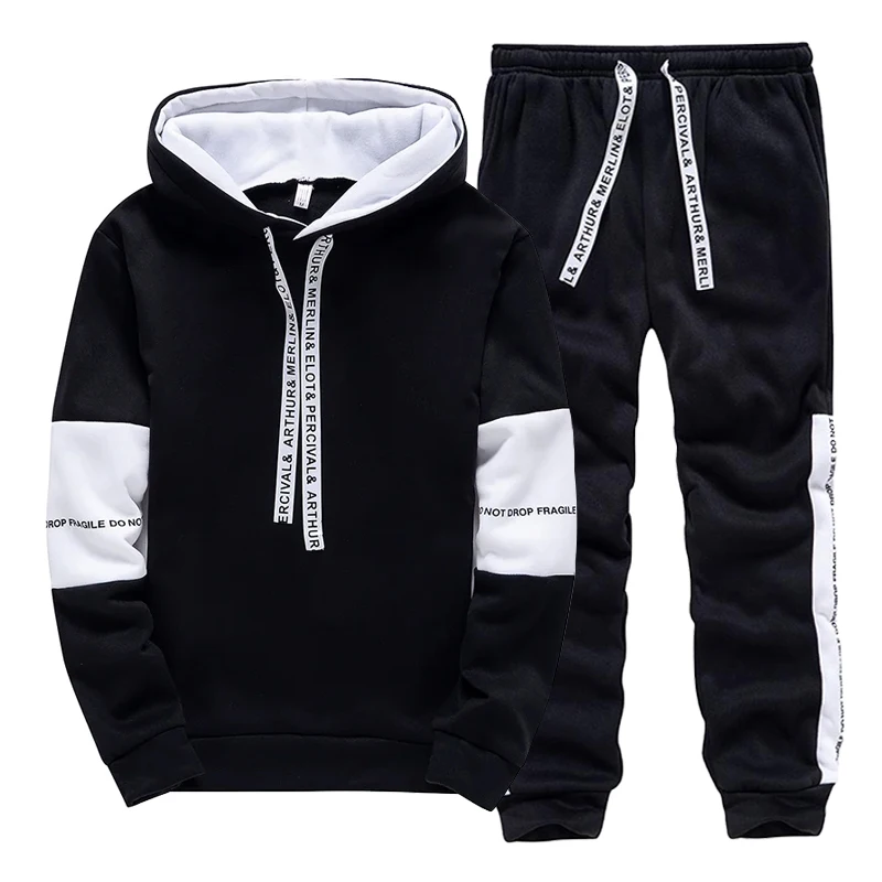 Black White Men's Tracksuit Fa - огляд і ціна Men'S Fashion Pants