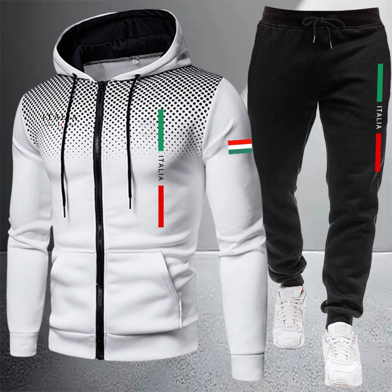 Men's Tracksuit Casual Zip Hoo - огляд і ціна Mens Fashion Zip Up