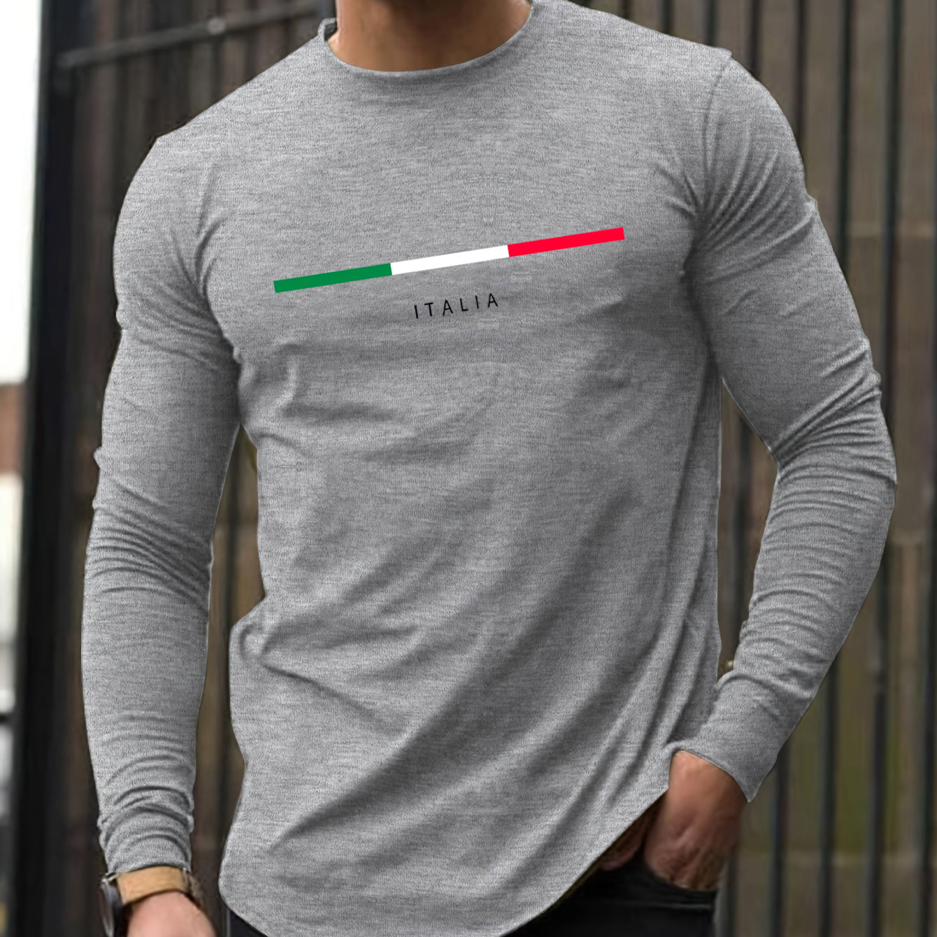 100% pure cotton men's long sl - огляд і ціна Mens Fashion Casual