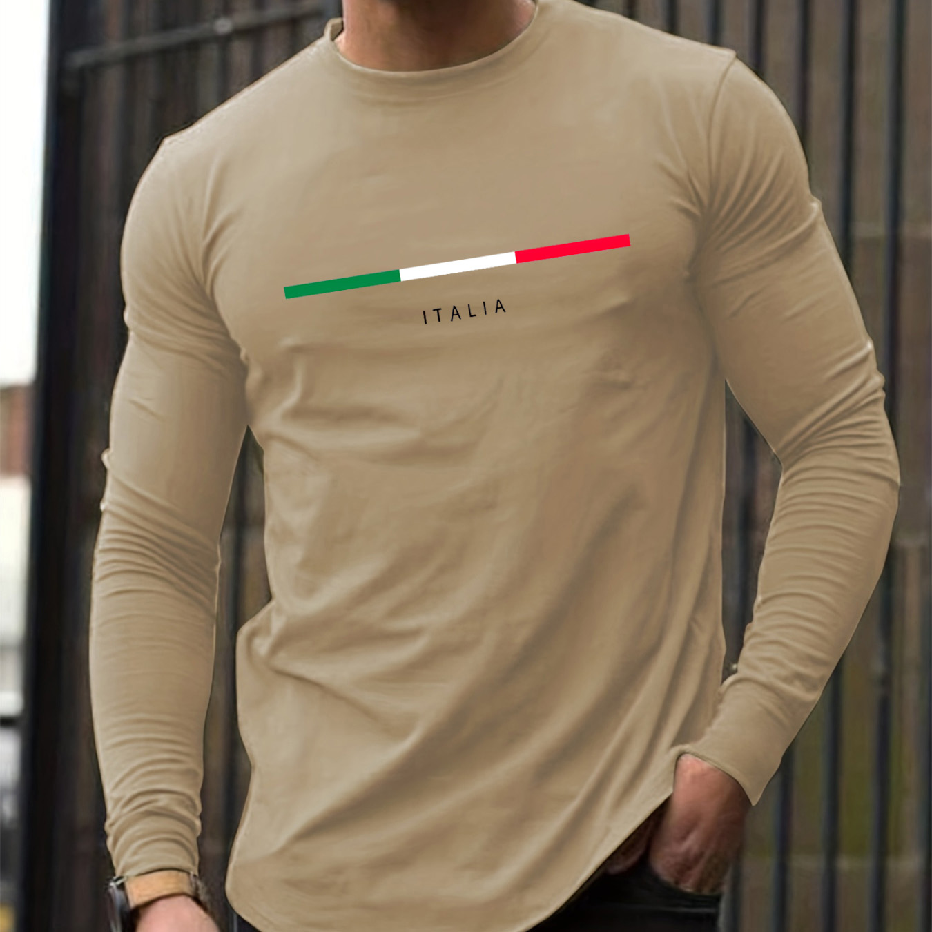 100% pure cotton men's long sl - огляд і ціна Mens Fashion Casual