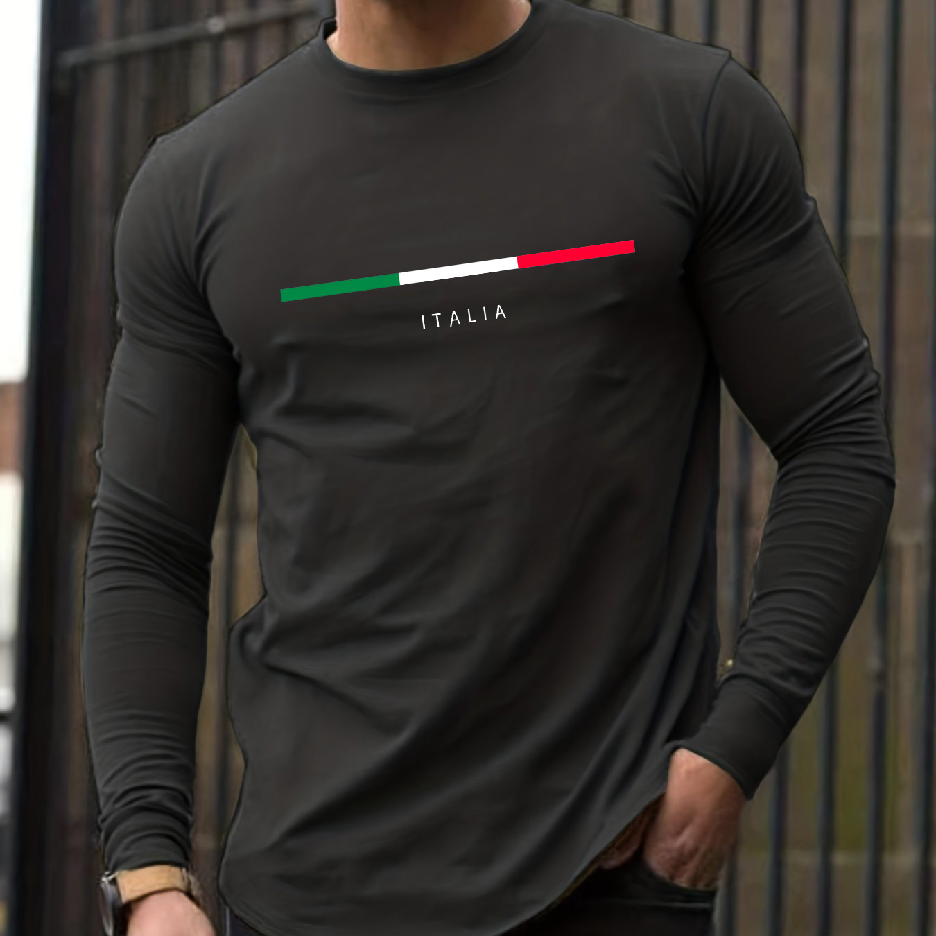 100% pure cotton men's long sl - огляд і ціна Mens Fashion Casual