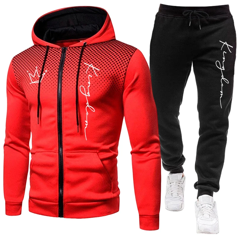 King Men's Jacket Tracksuit Ca - огляд і ціна Mens Fashion Zip Up