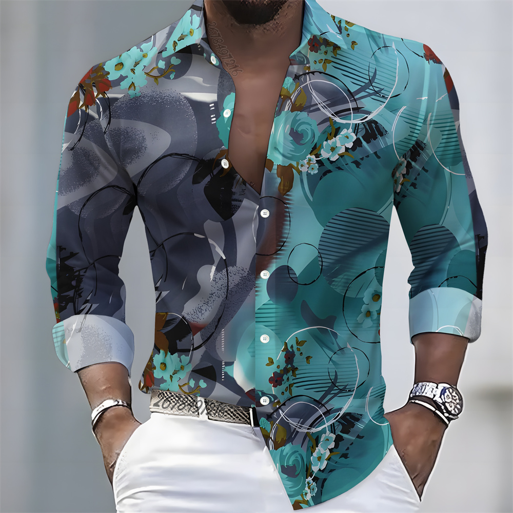 Men's light luxury style print - огляд і ціна Mens Fashion Casual