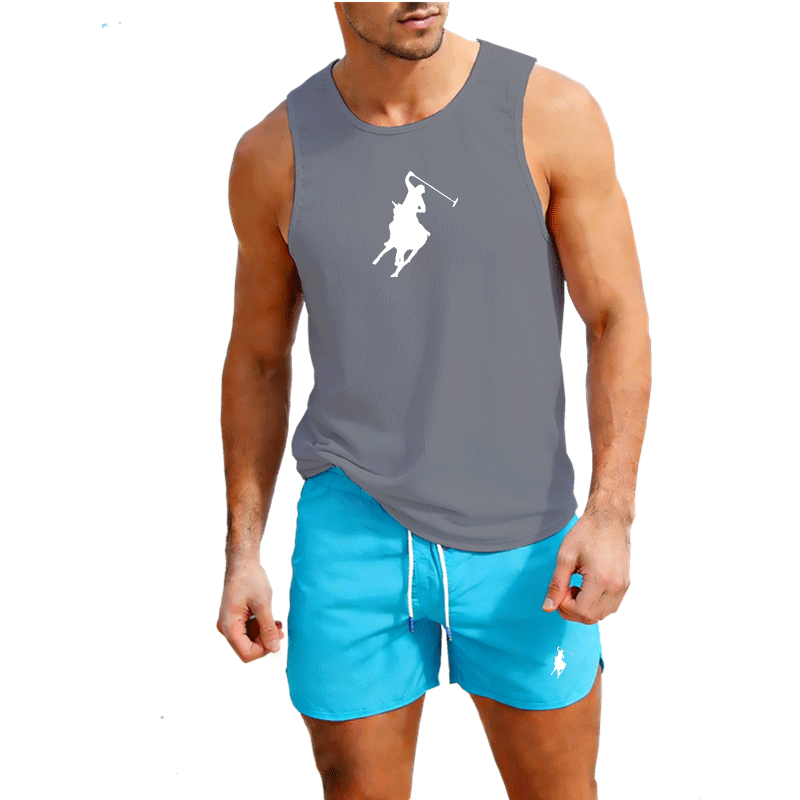 European Men Summer Vest and S - огляд і ціна Mens Fashion Casual