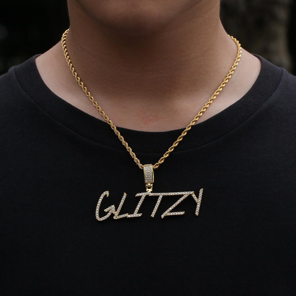 UWIN Name Brush Font Necklace  - огляд і ціна Mens Fashion Combination