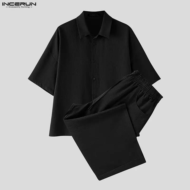 INCERUN Men's Sets Solid Lapel - огляд і ціна Men'S Fashion Pants