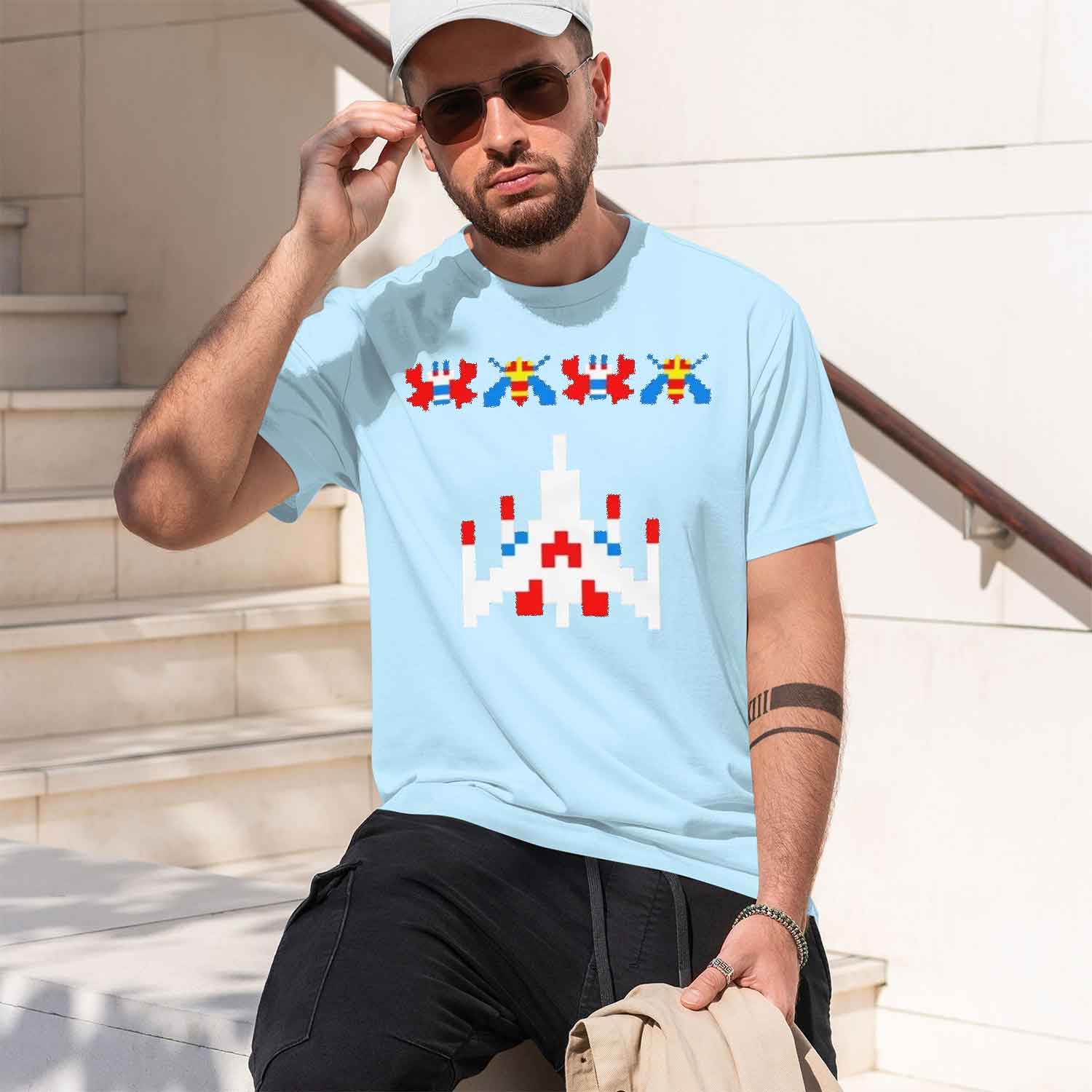 80s 70s Arcade Galaga Video Ga - огляд і ціна Men'S Fashion 70S
