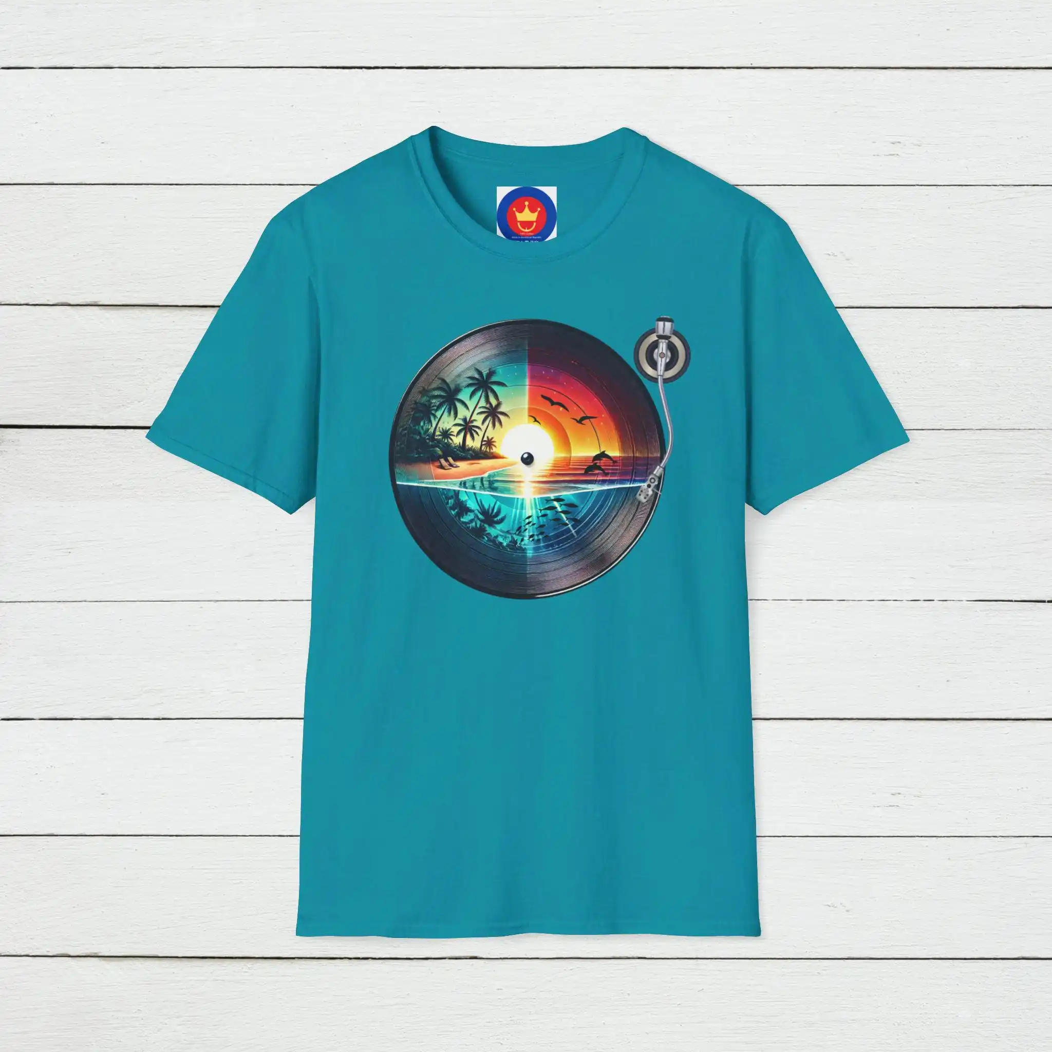 Retro Beach Vinyl T Shirt Vint - огляд і ціна Men'S Fashion 70S