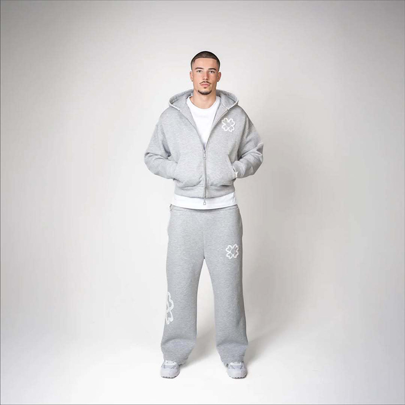 Spring Autumn Oversized 4 Leaf - огляд і ціна Mens Fashion Zip Up