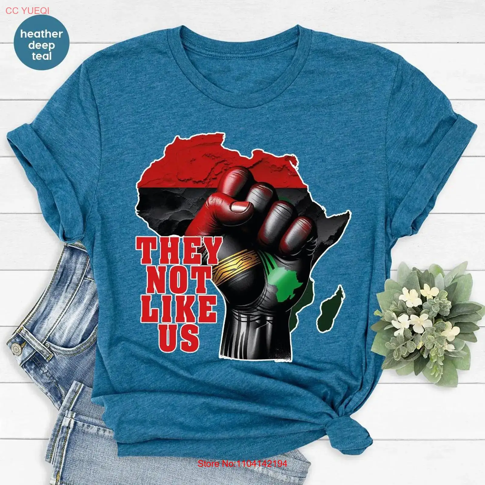 They Not Like Us T Shirt Afric - огляд і ціна Men'S Fashion History