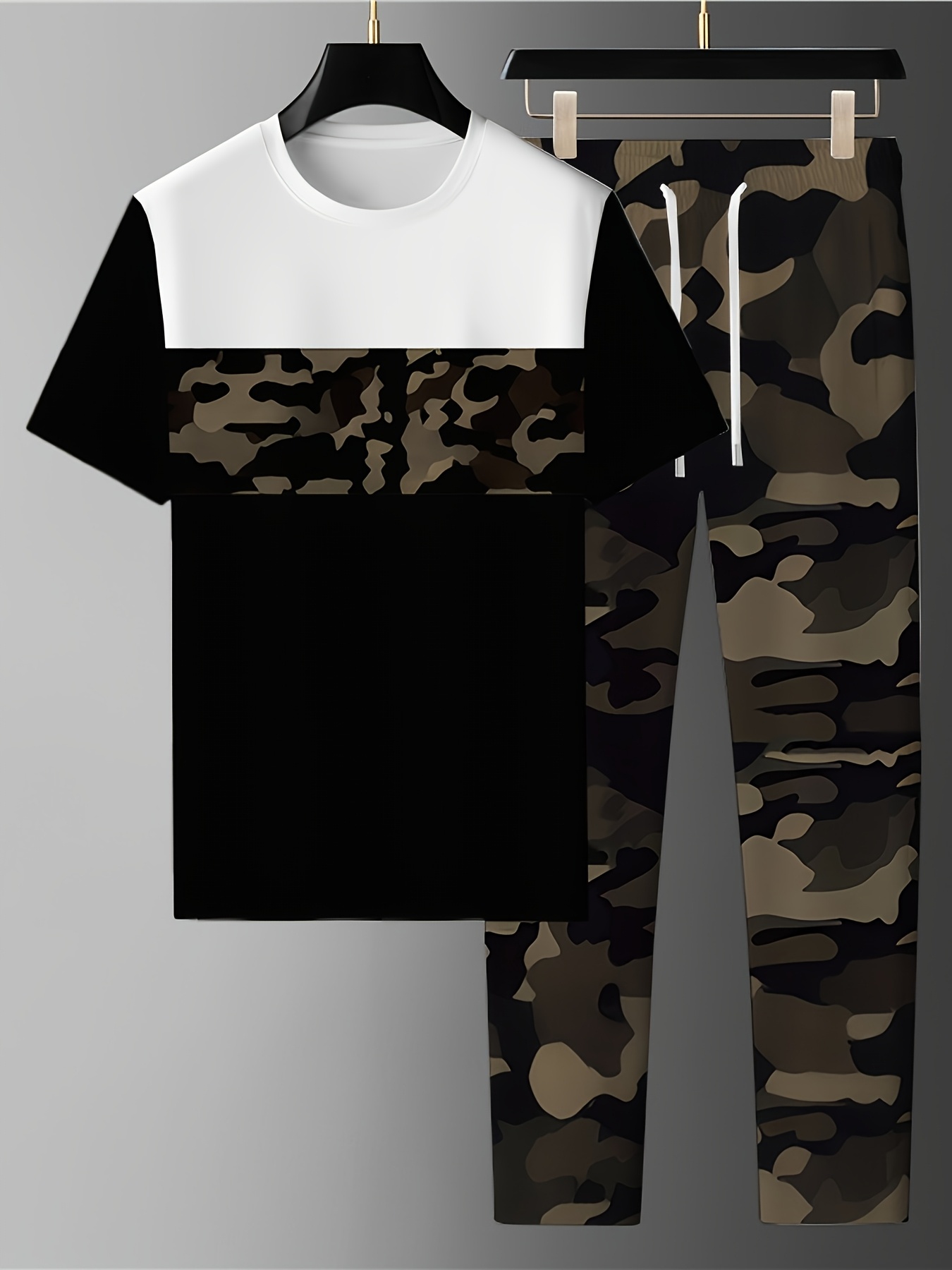 2026 Summer New Men's Short-Sl - огляд і ціна Mens Fashion Camo Pants