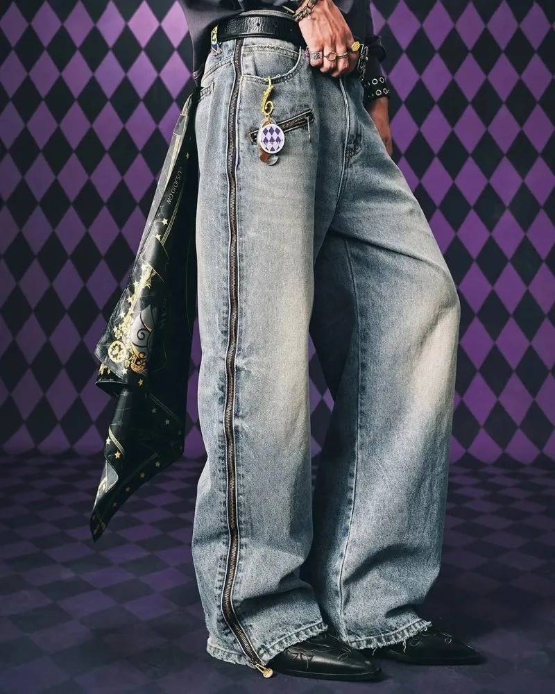 Y2K Streetwear Men Hip Hop Har - огляд і ціна Mens Fashion Zip Up