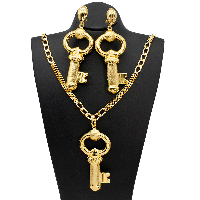 Dubai Necklace Earrings Set Ke - огляд і ціна Dubai Men'S Fashion
