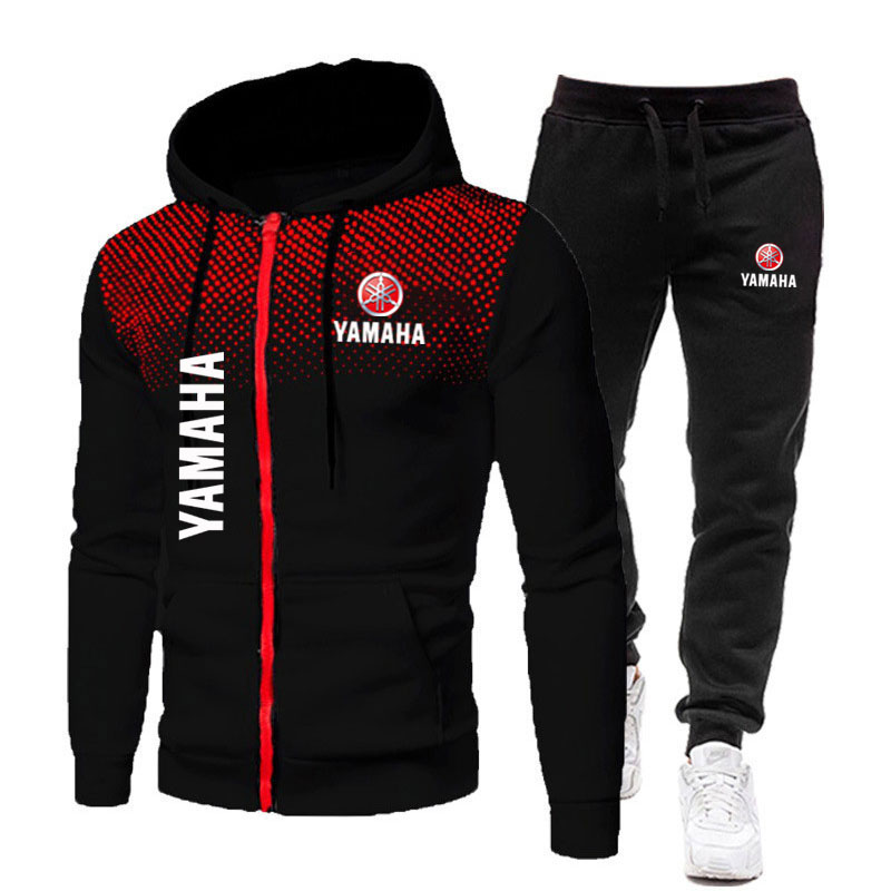 Yamaha Men's Sets Logo Print S - огляд і ціна Mens Fashion Zip Up