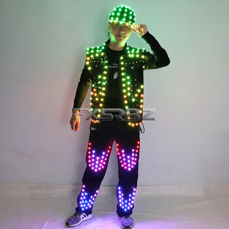 Full Color LED Costume Men's B - огляд і ціна Men'S Fashion Light Jacket