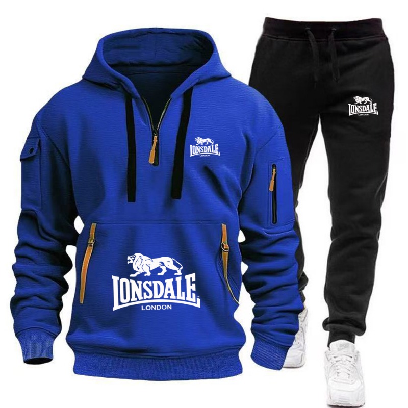 LONSDALE Men's Kangaroo Pocket - огляд і ціна Mens Fashion Zip Up