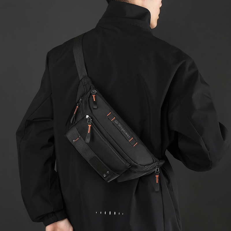 Men Waist Pack Belt Bag Cross  - огляд і ціна Fashion Harness Men