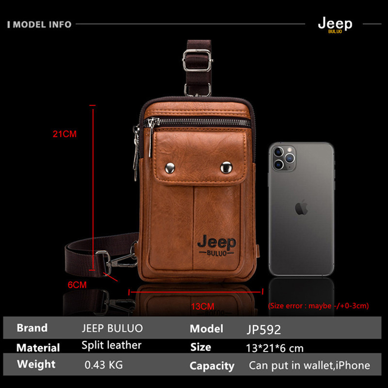 JEEP BULUO Small Multi-functio - огляд і ціна Fashion Harness Men