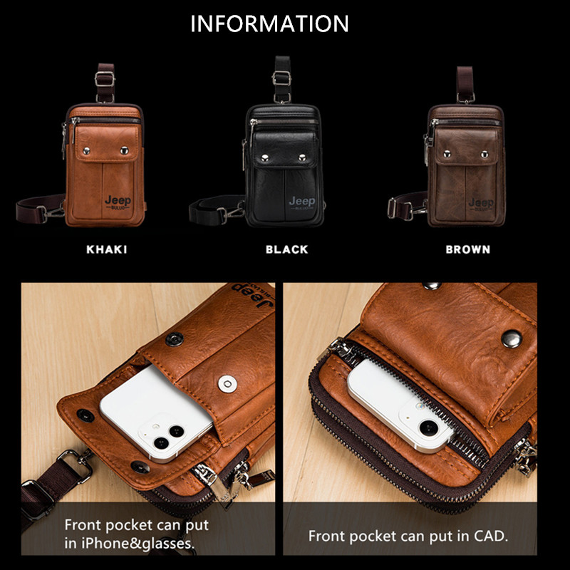 JEEP BULUO Small Multi-functio - огляд і ціна Fashion Harness Men
