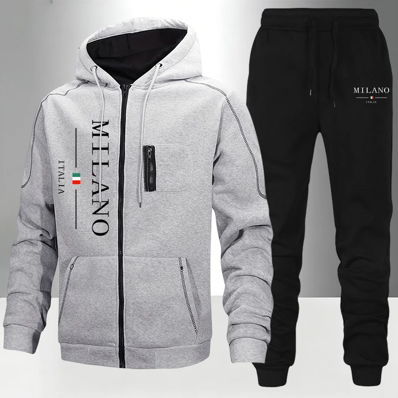 italy Fashion Men's Set/Coat/P - огляд і ціна Mens Fashion Zip Up
