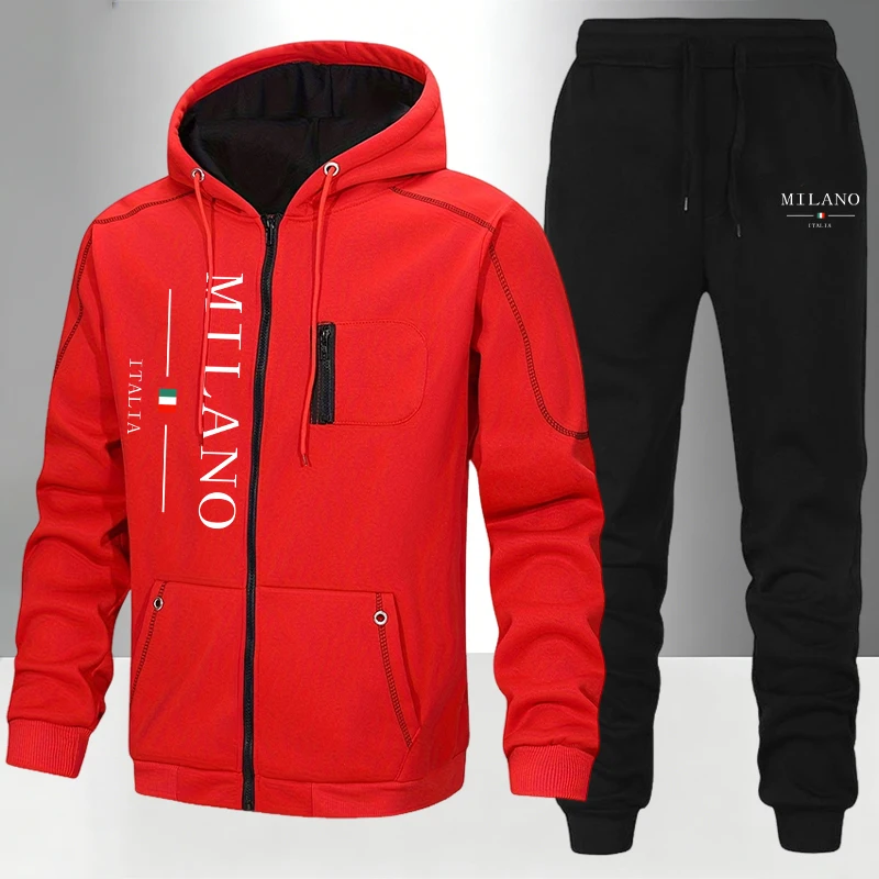 italy Fashion Men's Set/Coat/P - огляд і ціна Mens Fashion Zip Up
